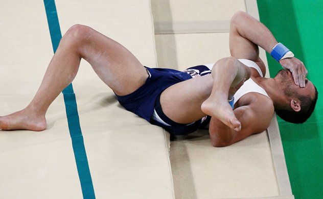 Rio’da Artistik Jimnastik'te bir sporcunun bacağı kırıldı