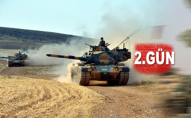 Son dakika: 2.Gün.. Tanklar ve iş makinaları Suriye tarafına geçti