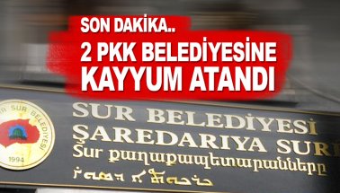 Diyarbakır'ın Sur ve Silvan belediyelerine kayyum atandı.