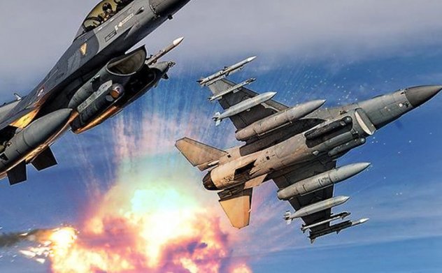Siirt kırsalında F-16'lar terör örgütü PKK hedeflerini vurdu