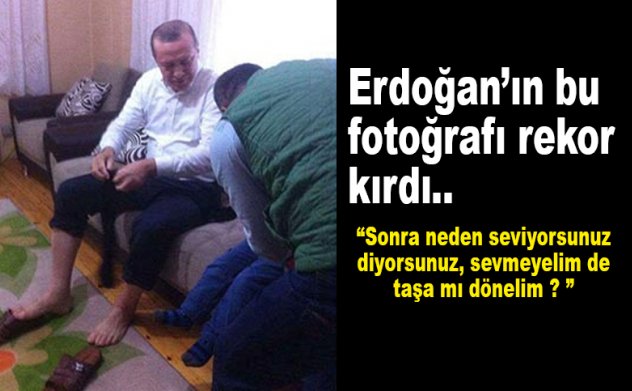 Cumhurbaşkanı Erdoğan şehit evinde böyle abdest aldı
