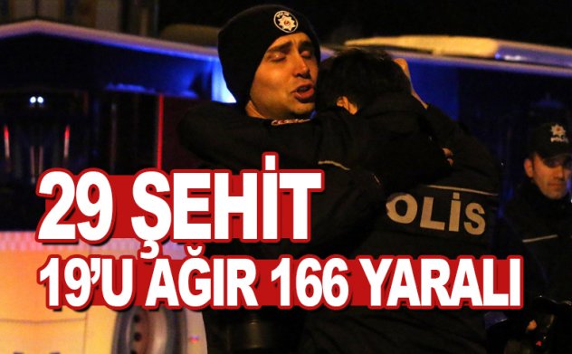 İstanbul'da patlama: 2'si sivil 29 şehit, 19'u ağır 166 yaralı