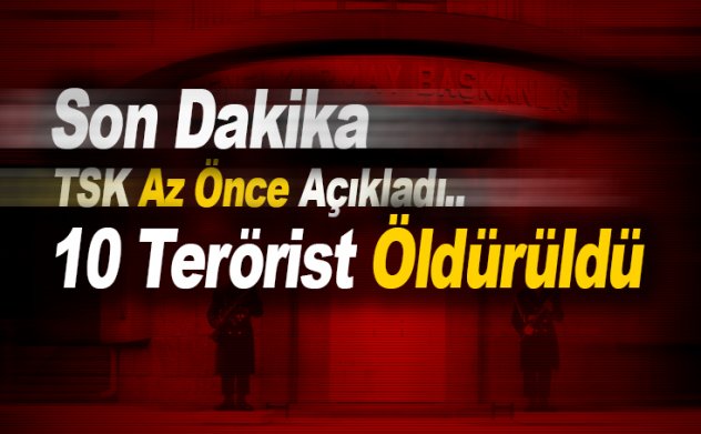 TSK'dan son dakika: 10 PKK’lı terörist etkisiz hale getirildi