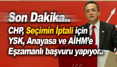 CHP, Referandumun iptali için YSK, AYM ve AİHM'e başvuruyor