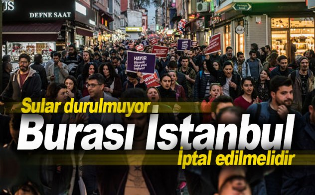 İstanbul'da onbinlerce vatandaş sokaklara döküldü!