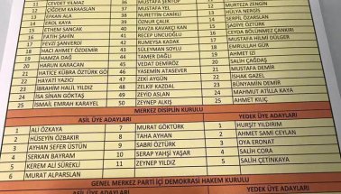 AKP'nin isim isim yeni MKYK listesi. İşte üstü çizilen isimler