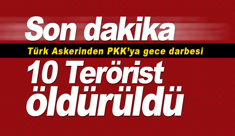 Son dakika: Van Körüklü Vadisi'nde 10 PKK'lı terörist öldürüldü