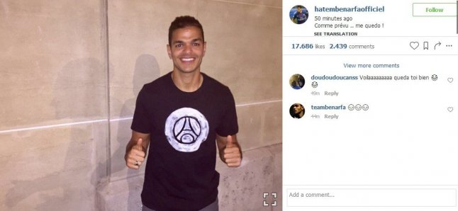 Hatem Ben Arfa Instagram hesabından yeni takımını açıkladı