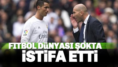 Real Madrid'te deprem: Zinedine Zidane istifa etti
