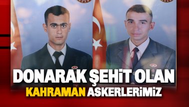 Donarak şehit olan Uzman Çavuş Ferruh Dikmen ve Asım Türkel'in naaşları Mersin'e gönderildi