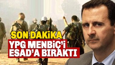 Son Dakika! YPG, Münbiç'i Esad'a bıraktığını açıkladı