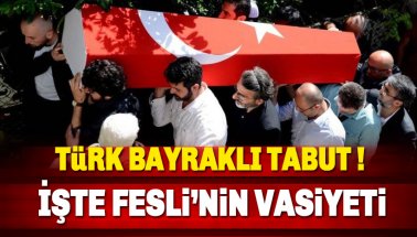Fesli Meczup Kadir Mısıroğlu'na Türk Bayraklı Tören