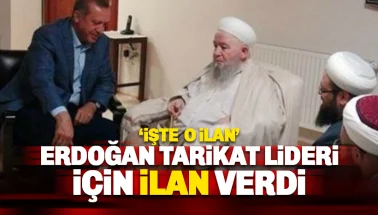 Erdoğan tarikat lideri için gazetelere taziye ilanı verdi