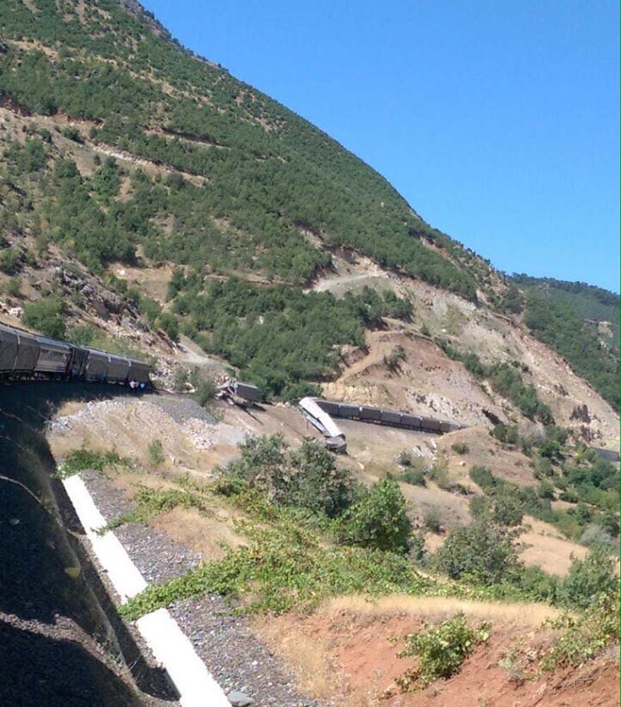 PKK Trene Bombalı saldırı