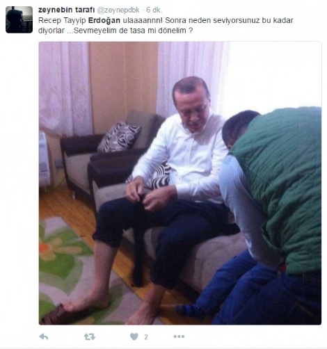 Erdoğan Abdest Alırken