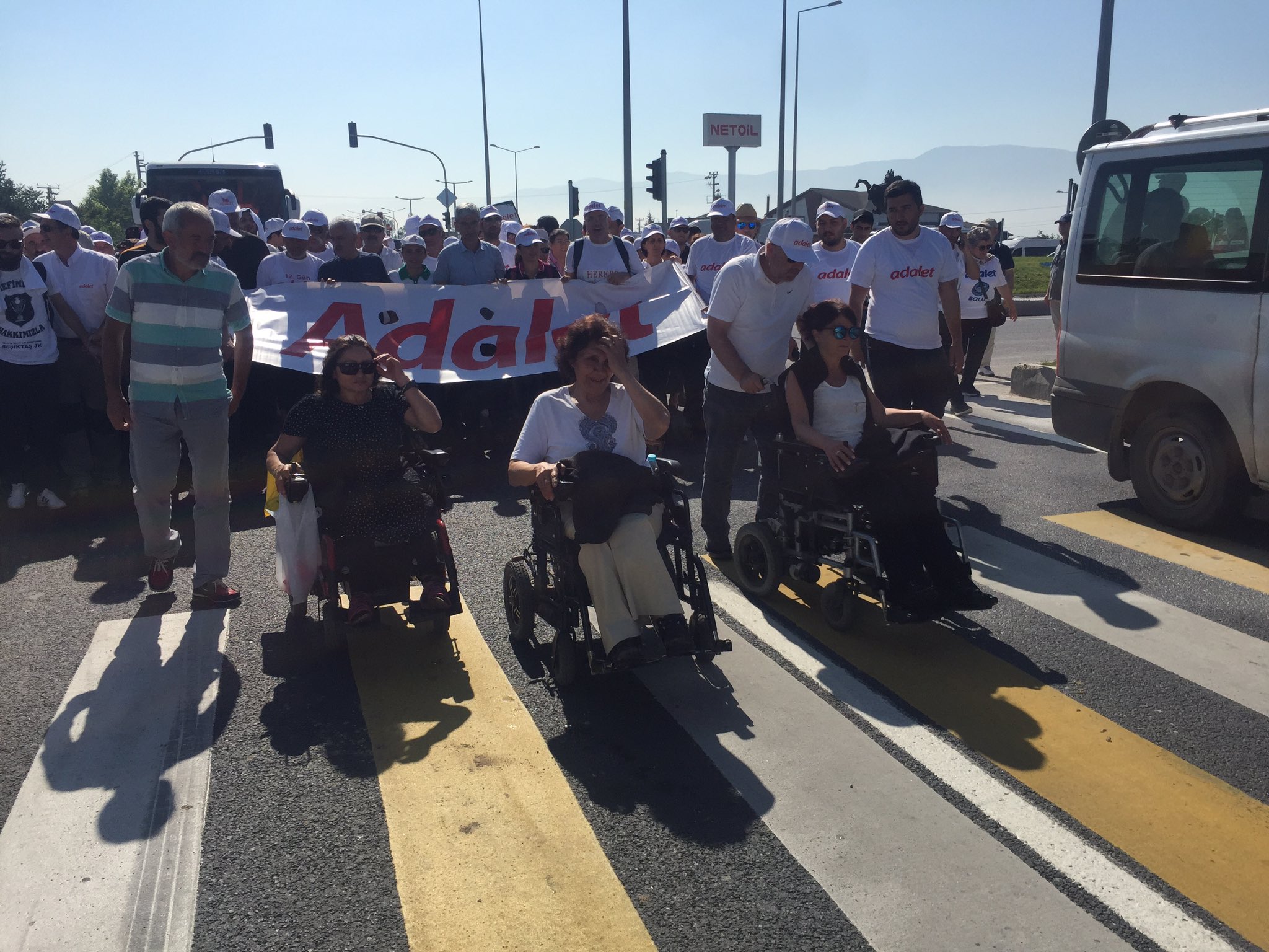 Adalet Yürüyüşü Engelli Vatandaşlar desteği, 12 gün Yürüyüş