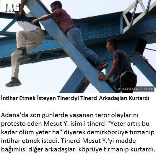 Adana Tinerci gerçeği ve intihar girişimi