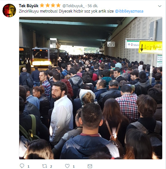 Sosyal zircirlikuyu metrobüsü tepkisi medyadan yapılan tekiler