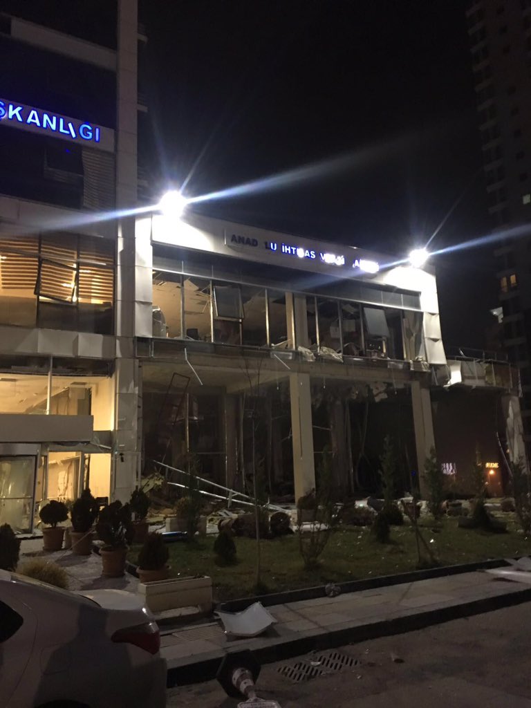 Ankara Vergi dairesi Patlama Çukurambar ilk görüntüler