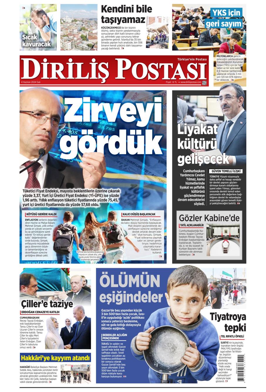 Diriliş Postası Gazetesi Manşetleri
