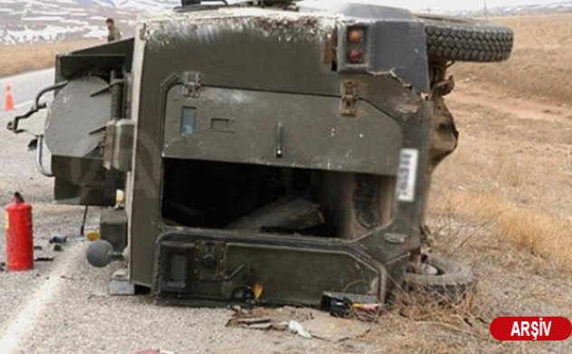 Siirt’te zırhlı araç devrildi: 1 asker şehit, üç yaralı