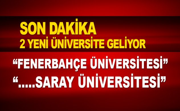 Fenerbahçe Üniversitesi kuruluyor