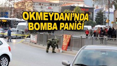 İstanbul Okmeydanı'nda bomba paniği, Yol trafiğe kapatıldı