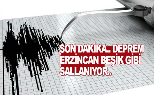 Son Dakika: Erzincan'da deprem.. Şehir beşik gibi sallanıyor