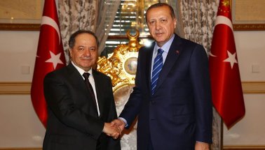 Erdoğan, Mesut Barzani’yi kabul etti