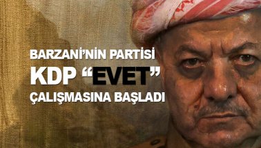 Son dakika: Barzani’nin partisi ‘evet’ kampanyası başlattı