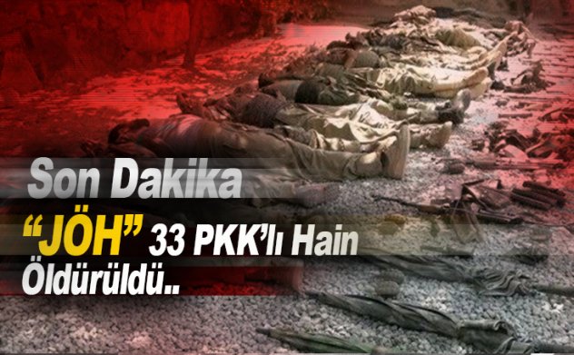 JÖH, PKK'lı hainlere cehennemi yaşattı: 33 terörist öldü