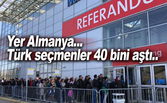 Almanya'da Türk seçmenler sandığa akın ediyor