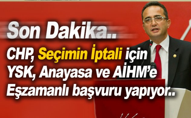 CHP, Referandumun iptali için YSK, AYM ve AİHM'e başvuruyor