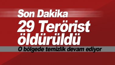 Son dakika: 29 PKK'lı terörist öldürüldü