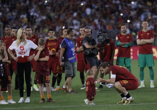 Yaşayan efsane Totti'den, Roma'ya duygulu veda