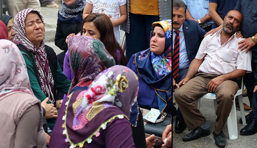 Şehit Uzman Çavuş Mustafa Sarı'nın Mersin'deki evinde yas