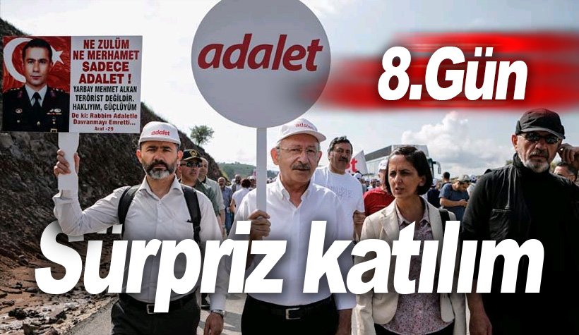 Yarbay Mehmet Alkan da 'Adalet Yürüyüşü'nde: Ne Zulüm Ne Merhamet...