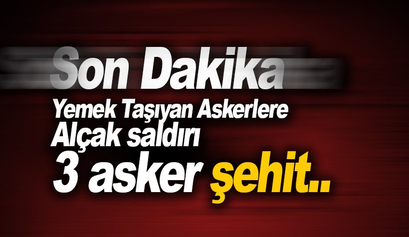 Sirnak Ta Yemek Tasiyan Askerlere Saldiri 1 I Astsubay 3 Asker
