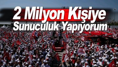 Adalet Mitingi: Şu an 2 milyon kişiye sunuculuk yapıyorum