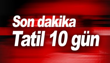 Son dakika: Erdoğan sürprizi verdi: Bayram tatili 10 gün!