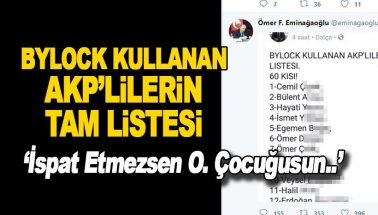 Eski YARSAV Başkanı yayımladı: ByLock kullanan AKP'lilerin listesi