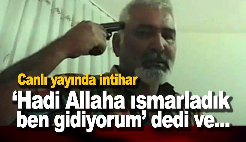 54 yaşındaki Ayhan Uzun, canlı yayında intihar etti. İşte o anlar
