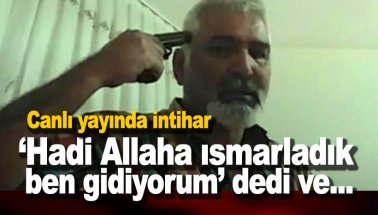 54 yaşındaki Ayhan Uzun, canlı yayında intihar etti. İşte o anlar