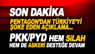 Pentagon'dan şok: PKK/PYD'ye hem silah, hem askeri desteğe devam