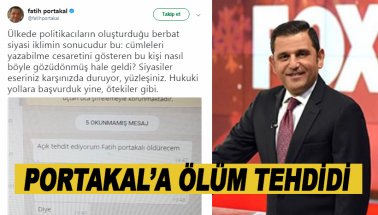 Fatih Portakal ölüm tehdidi aldığını açıkladı!