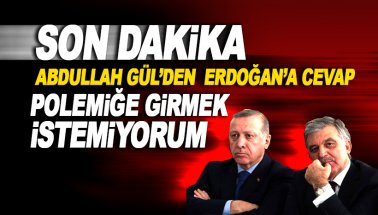 Abdullah Gül: Arkadaşlarla polemiğe girmek istemiyorum