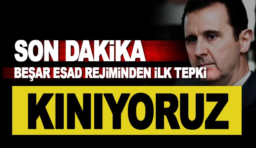 Beşşar Esad rejiminden 'Zeytin Dalı Harekatı'na ilk tepki