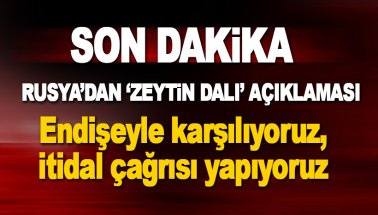 Rusya'dan ilk Zeytin Dalı Harekatı tepkisi