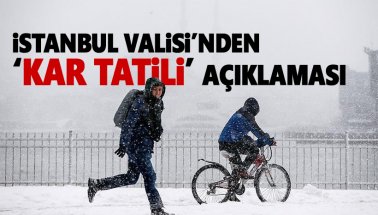 İstanbul'da okullar tatil edilecek mi?  Vali'den kar tatili açıklaması