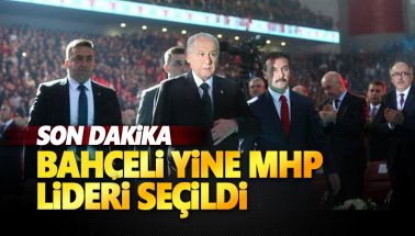 Son dakika: Devlet Bahçeli yine MHP Genel Başkanı seçildi